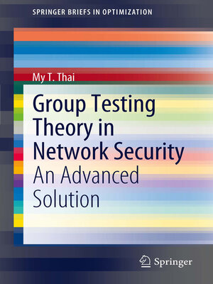 cover image of Group Testing Theory in Network Security